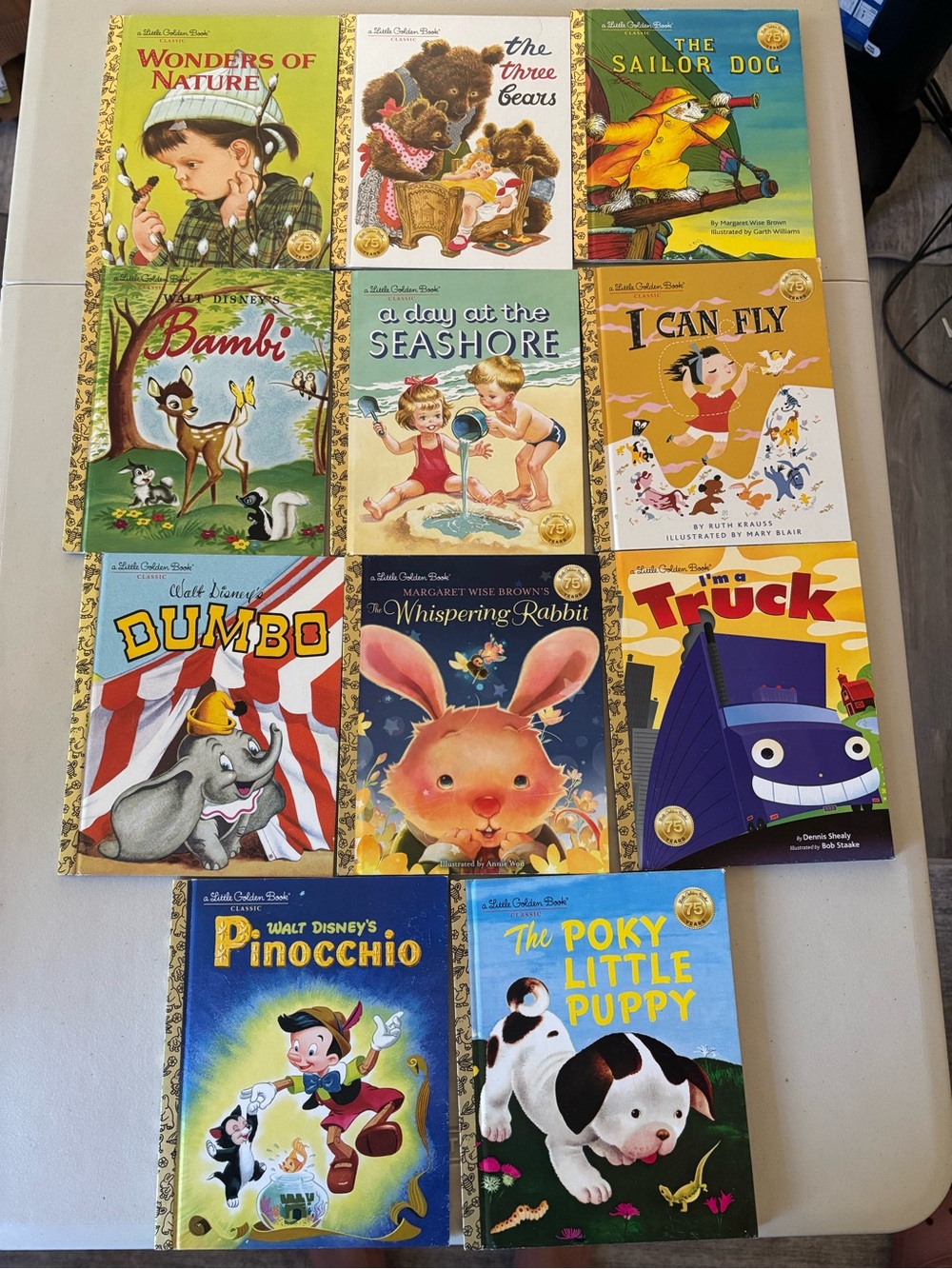 Little Golden Books 75th Anniversary Blue Gift Box Set-11 books